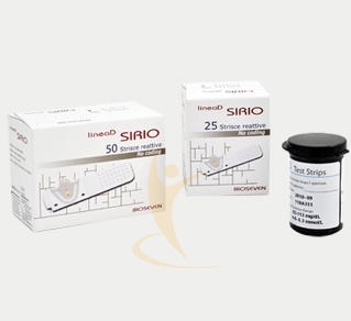 BIOSEVEN Strisce misurazione Glicemia LineaD Sirio 25 pezzi