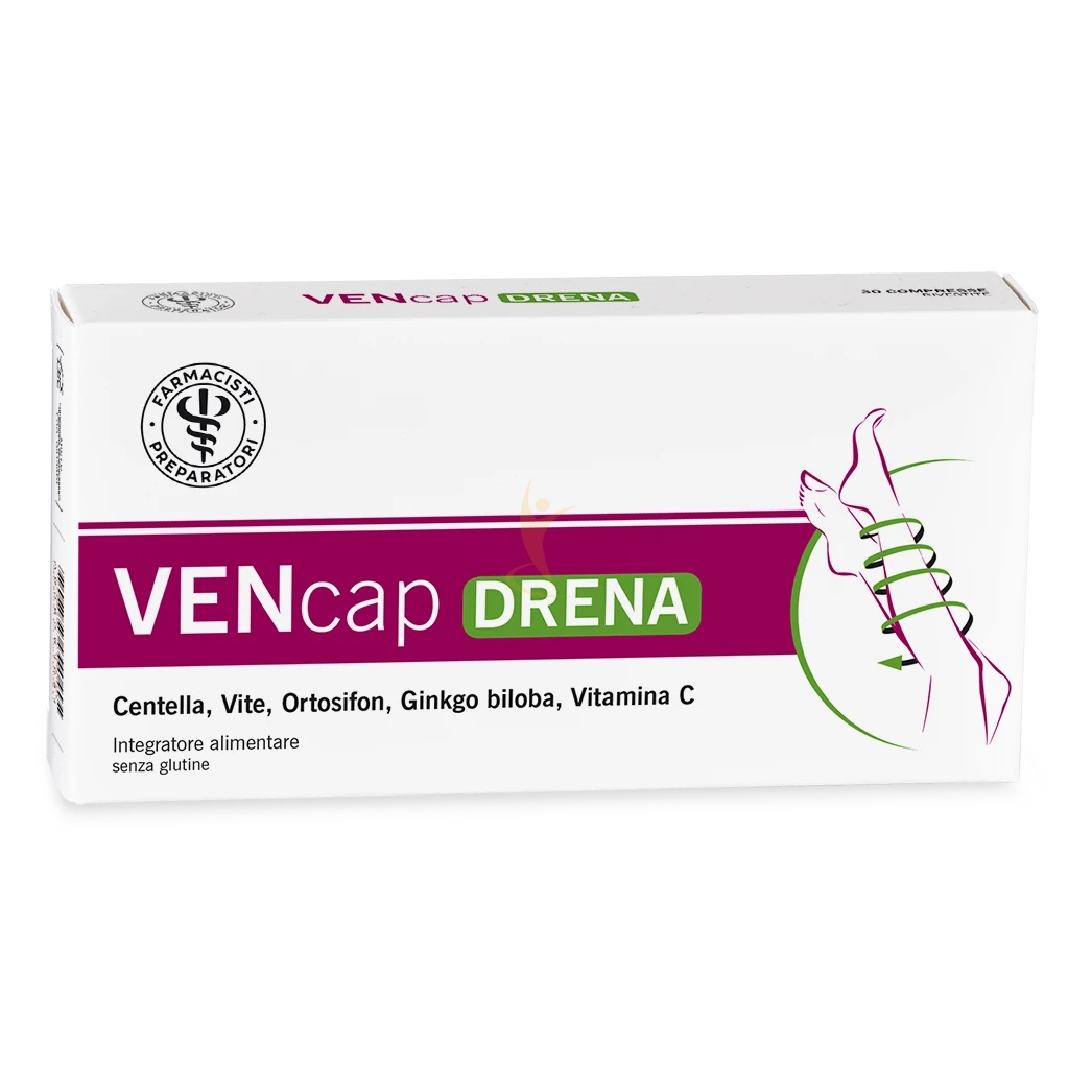 Linea Circolazione Microcircolo VENcap Drena Integratore Alimentare 30 Compresse
