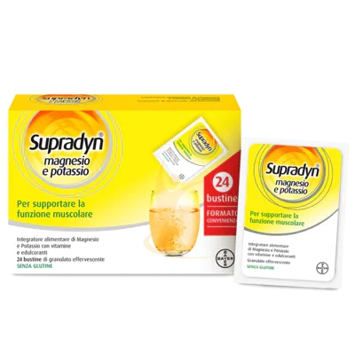 Supradyn Linea Vitamine Minerali Magnesio Potassio Integratore Granulato 24Buste