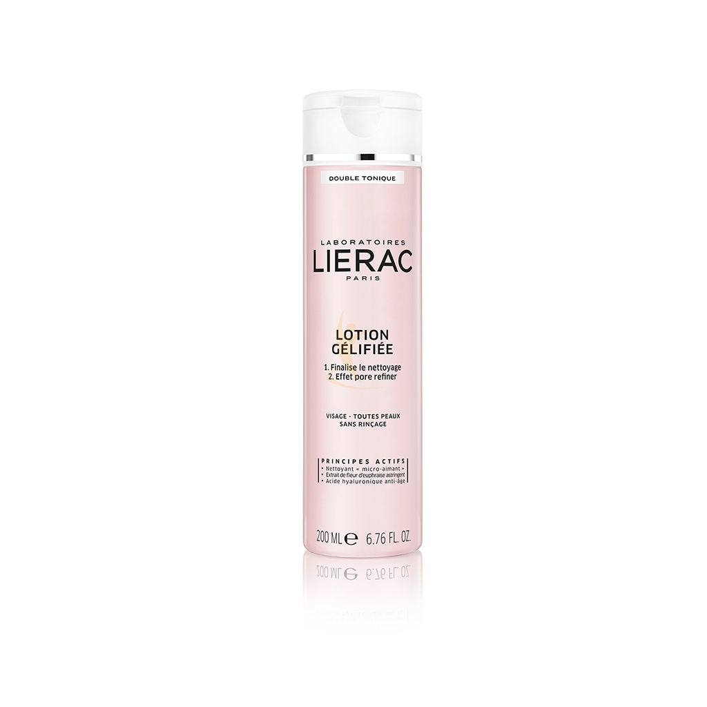 Lierac Linea Double Tonique Lotion Gelifiee Tonico Struccante Detergente 200ml