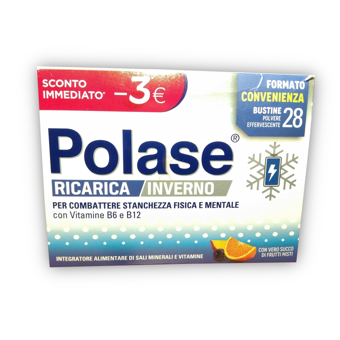 Polase Linea Vitamine e Minerali Ricarica Inverno Integratore Granulato 28 Buste