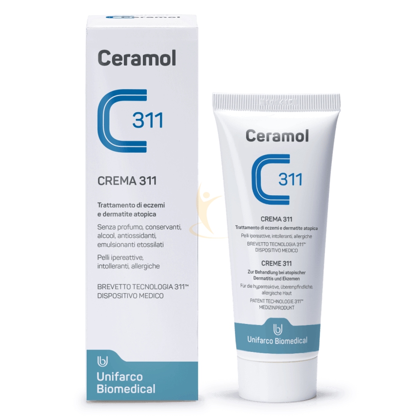 Ceramol Linea Dispositivi Medici Crema 311 Viso Corpo Pelli Sensibili 75 ml