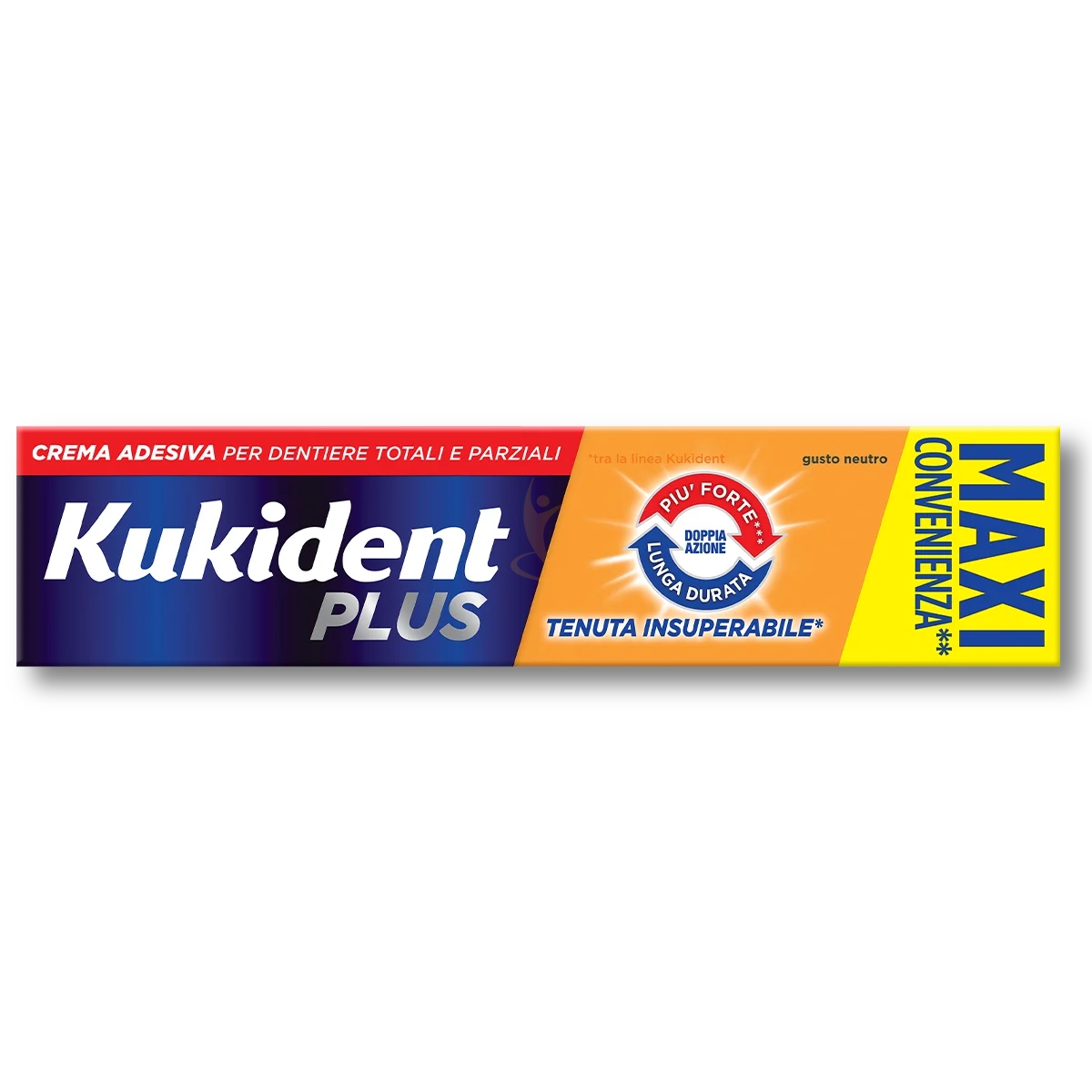 Kukident Plus Linea Protesi Dentali Doppia Azione Crema Adesiva Protettiva 65 g
