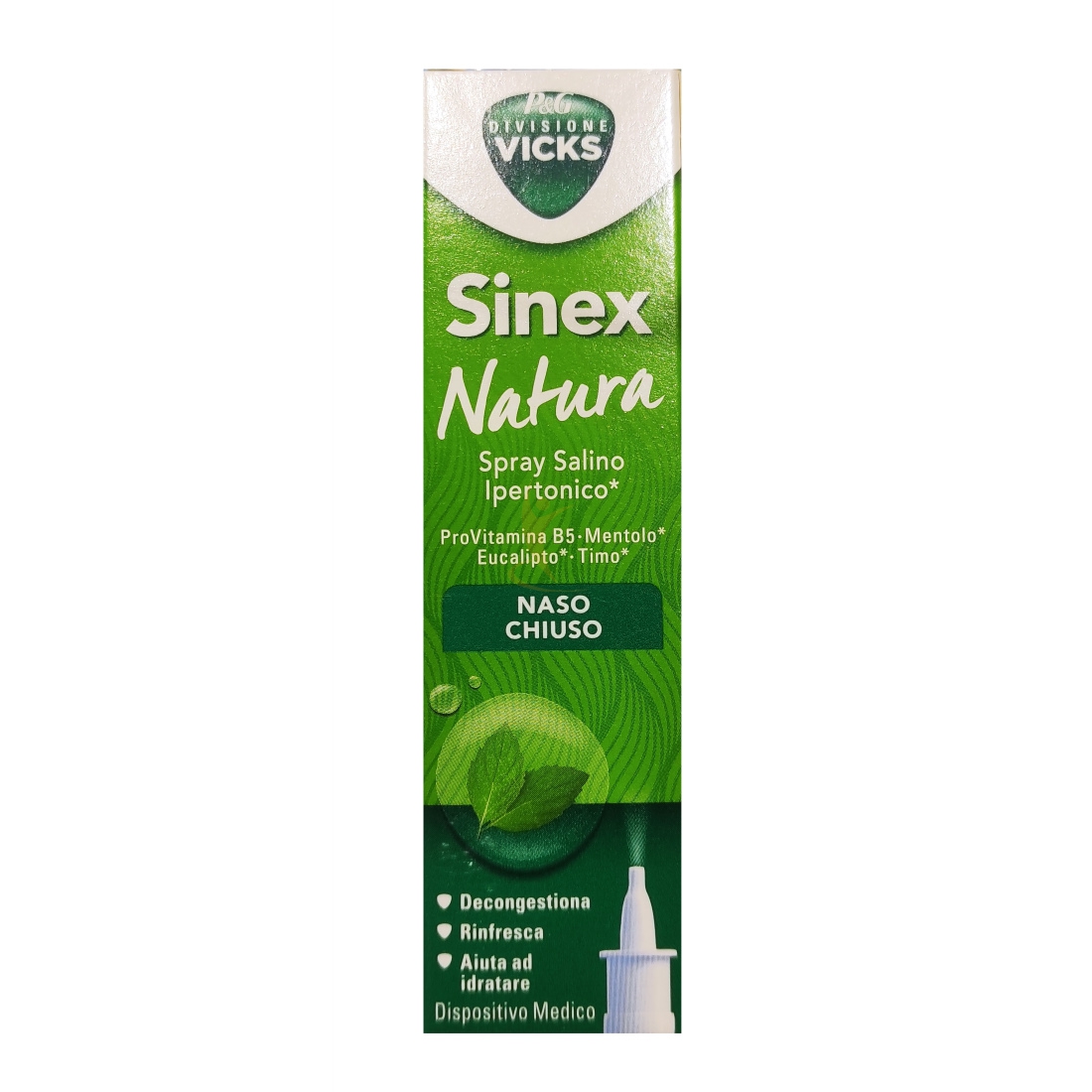 Vicks Sinex Natura Spray Salino Ipertonico Naso Chiuso 20ml