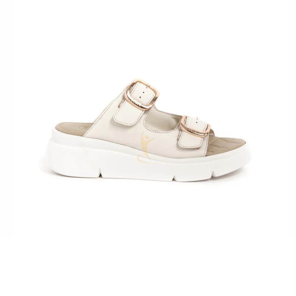 Scholl Sandalo Bali Buckle Leather White Misura 38