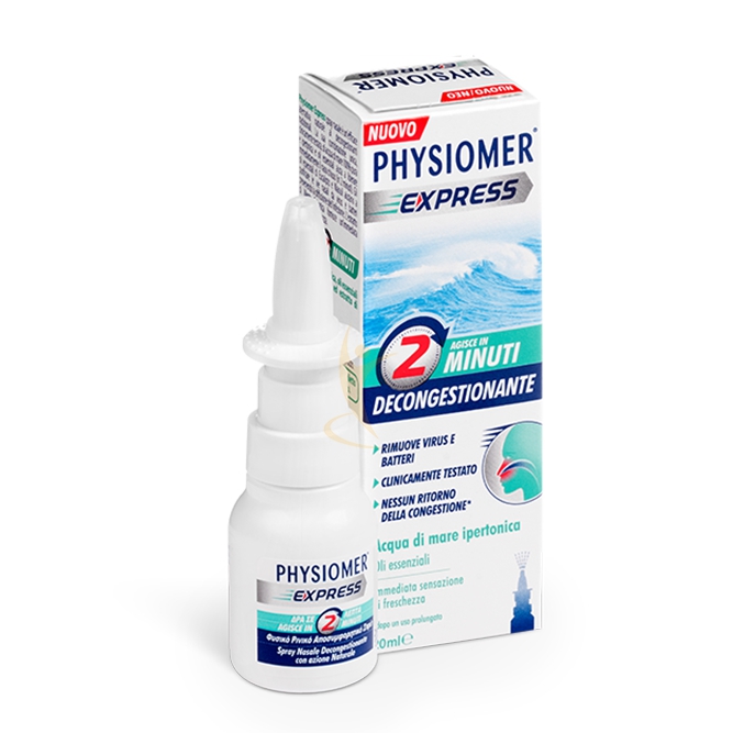 Linea Pulizia e Salute del Naso Physiomer Express Decongestionante 20 Ml