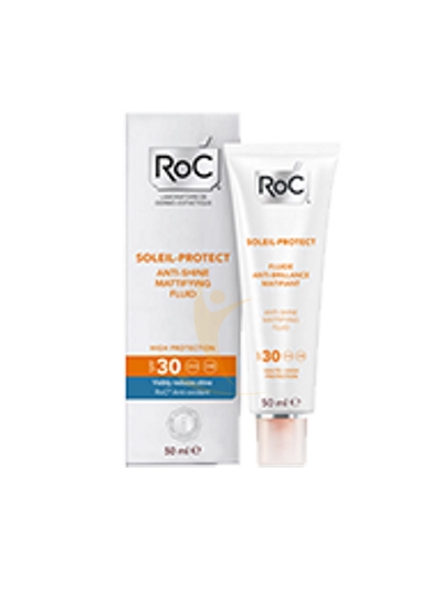 Roc Solari Soleil Protexion + Fluida Viso Anti Lucido Opacizzante Spf30 50 Ml