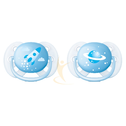 Avent Succhietto Ultra Soft 0/6m Decorato Maschio Scf 222/20
