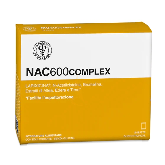 Linea Difese Immunitarie NAC600 Complex 10 Bustine Gusto Tropical