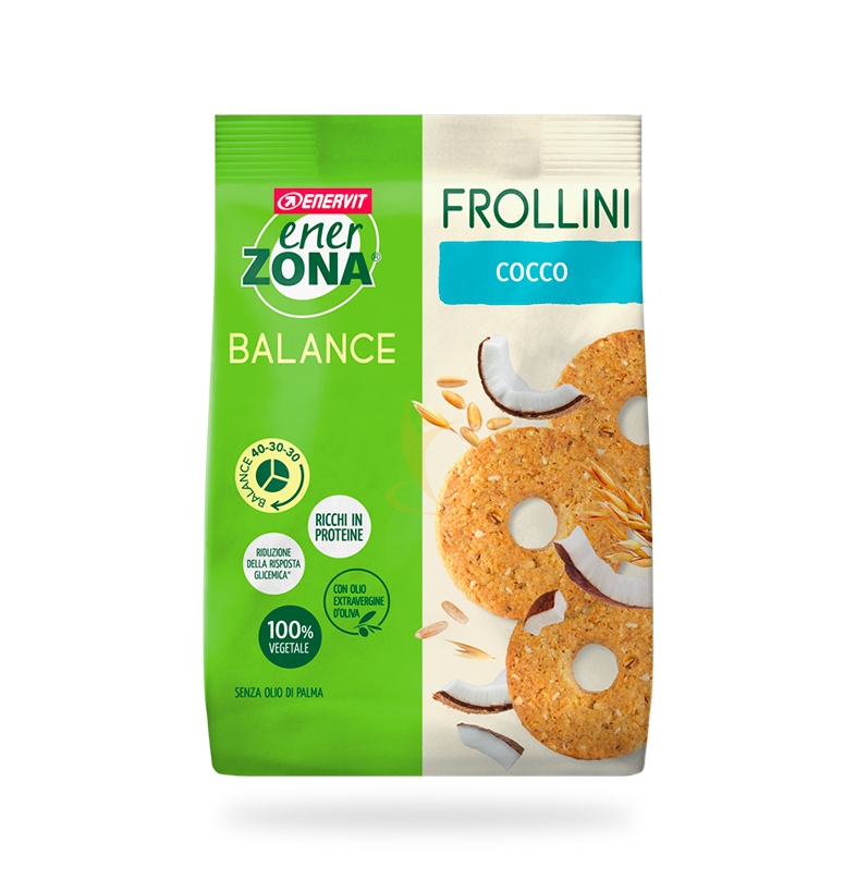 EnerZona Linea Alimentazione Dieta a ZONA Frollini 40-30-30 Cocco