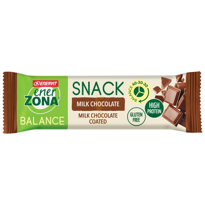 Enervit Enerzona Snack Milk Chocolate 40-30-30 1 Barretta 33g