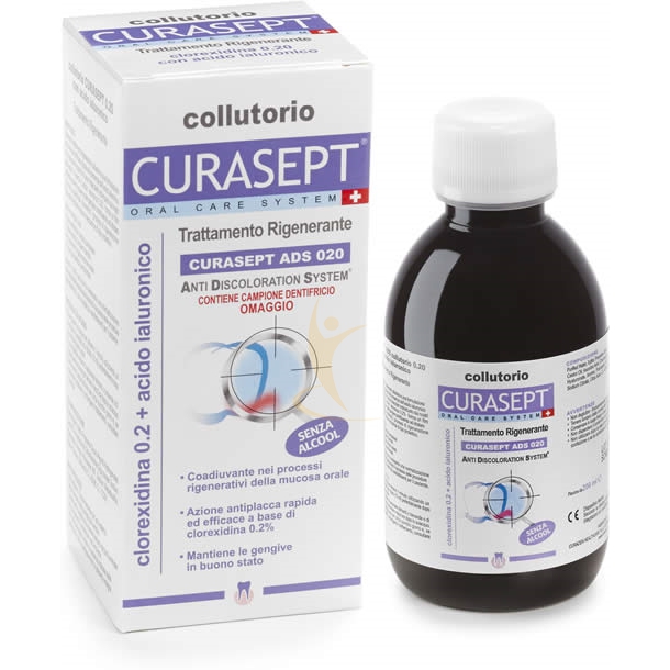 Curasept Ads Collutorio 0,20 Con Ads Trattamento Rigenerante 200 Ml