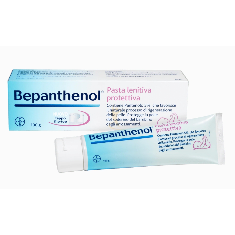 Bepanthenol Linea Bambini Pasta Protettiva Rigenerante Lenitiva 100 g