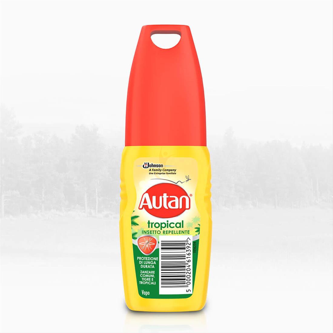 Autan Linea Tropical Vapo Spray Delicato Insetto-Repellente 100 ml