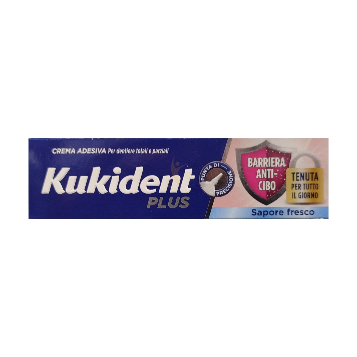 Kukident Doppia Protezione Barriera Anti-Cibo Crema Adesiva Protesi Dentarie 40g