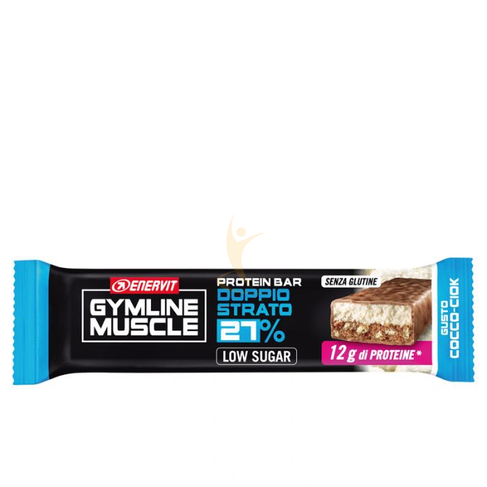 Enervit Linea Gymline Muscle Protein Bar 27% Doppio Strato Cocco-ciok 1 Pezzo