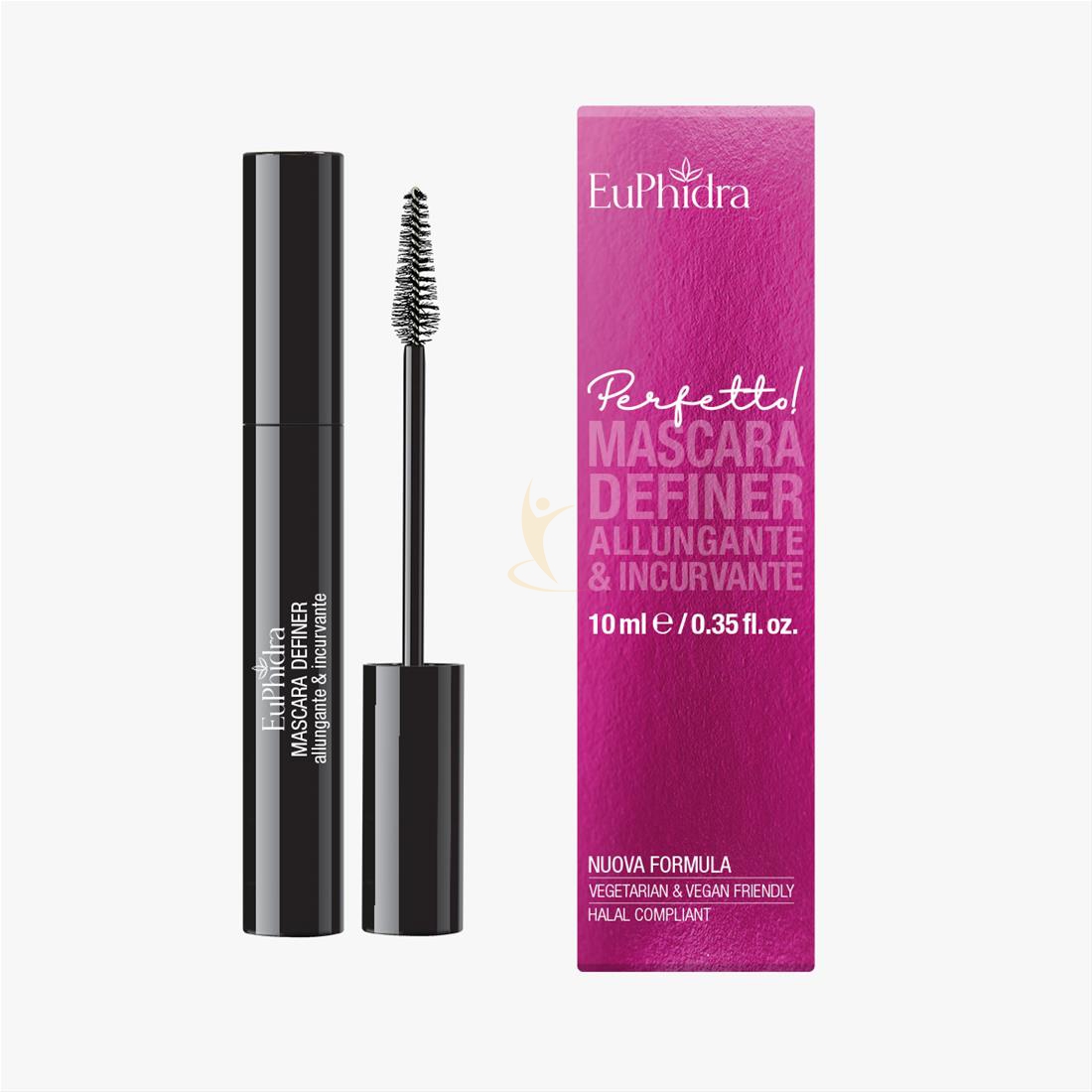 Euphidra linea Perfetto Mascara Definer Allungante e Incurvante Nero 10 Ml