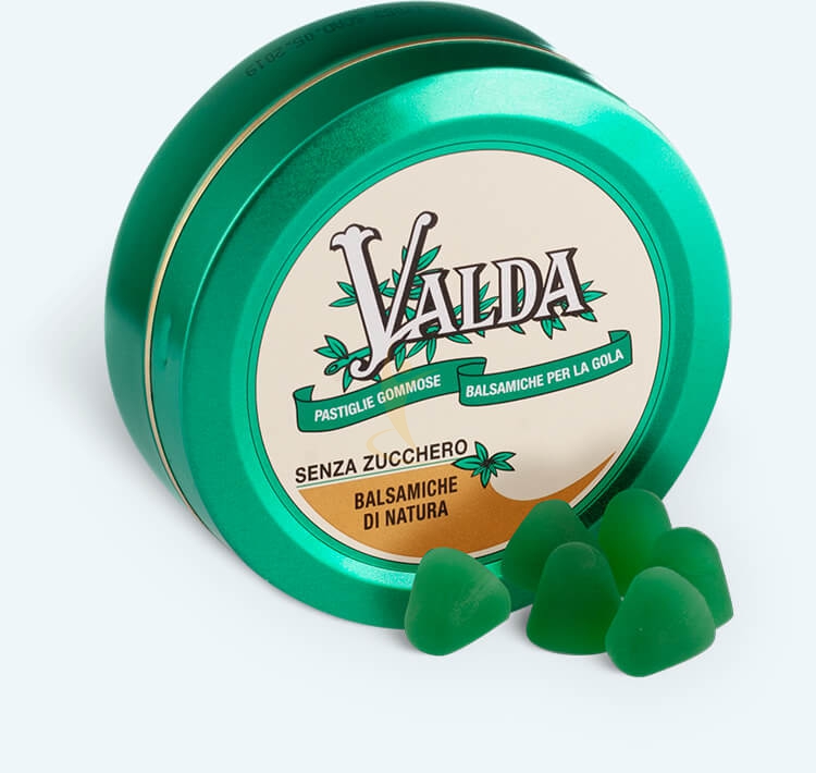 Valda Linea Classica Pastiglie Gommose Balsamiche Emollienti senza Zucchero 50 g