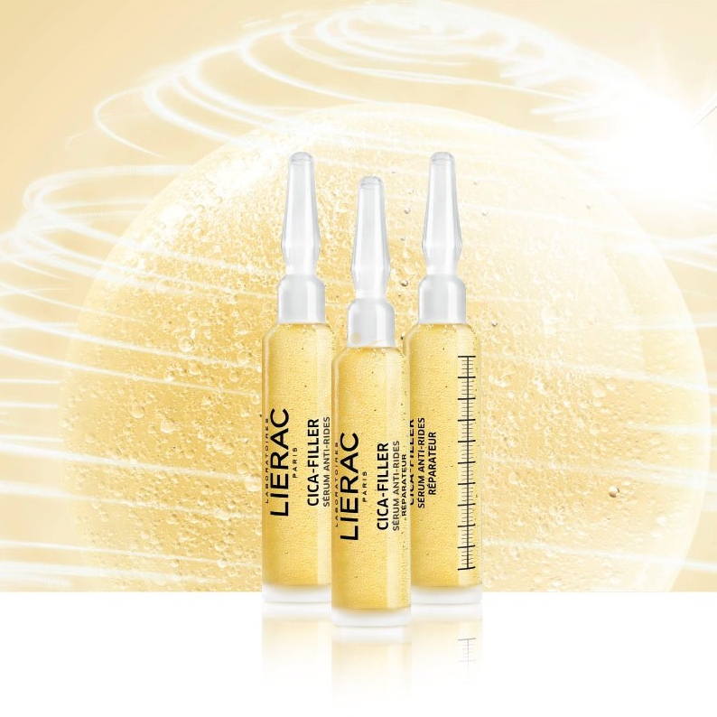 Lierac Linea Cica-Filler Siero Booster Antirughe Riparatore 3 Fiale da 10 ml
