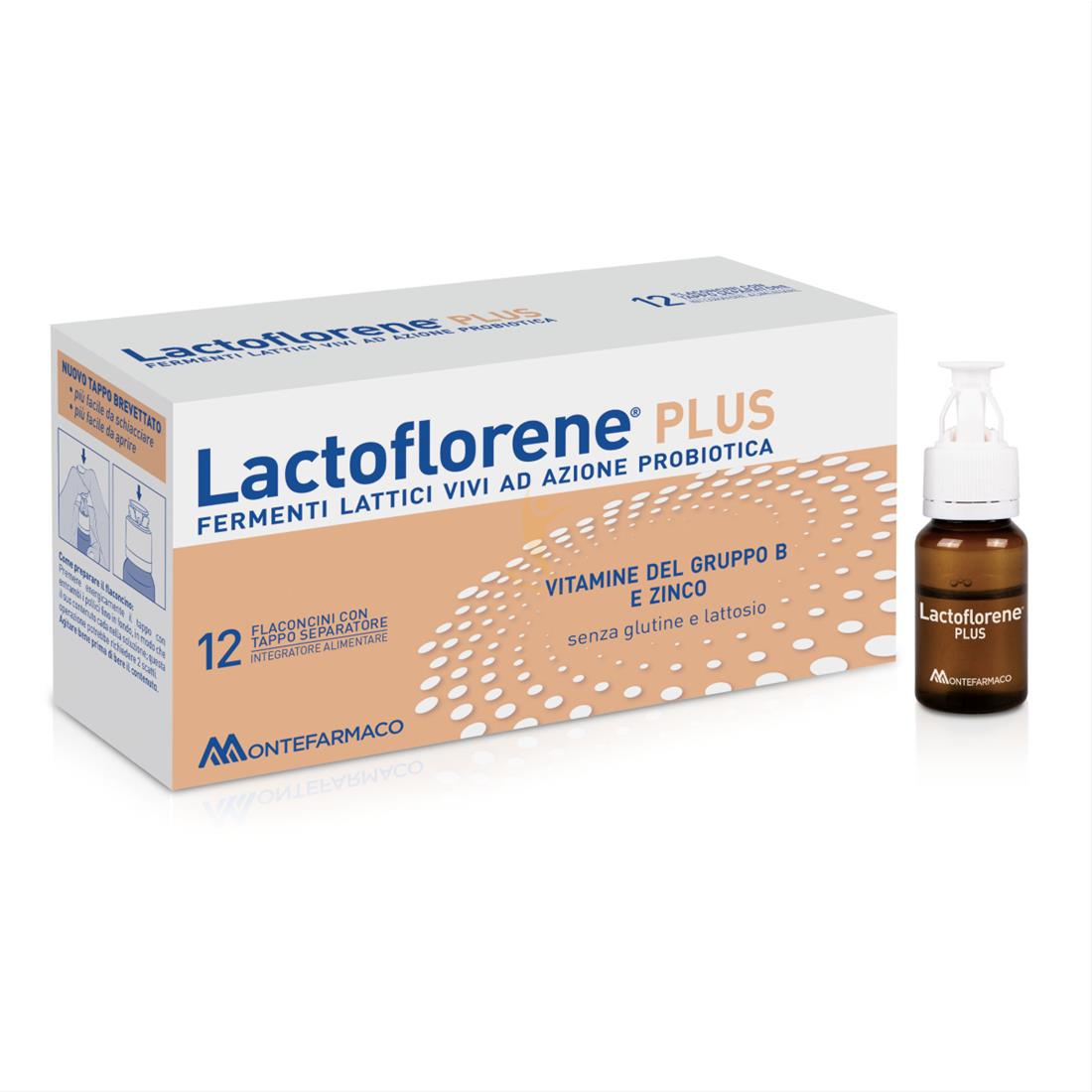 Lactoflorene Plus Fermenti Integratore di Fermenti Lattici 12 Flaconcini 10 ml