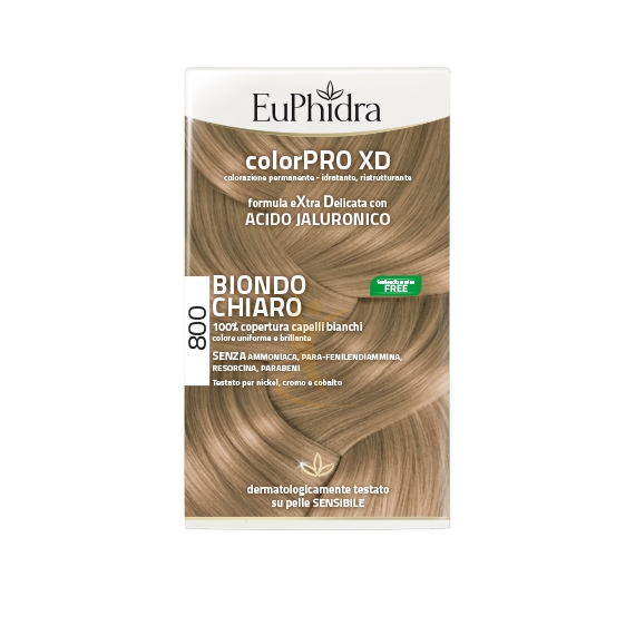 EuPhidra Linea ColorPRO XD Colorazione Extra-Delixata 800 Biondo Chiaro