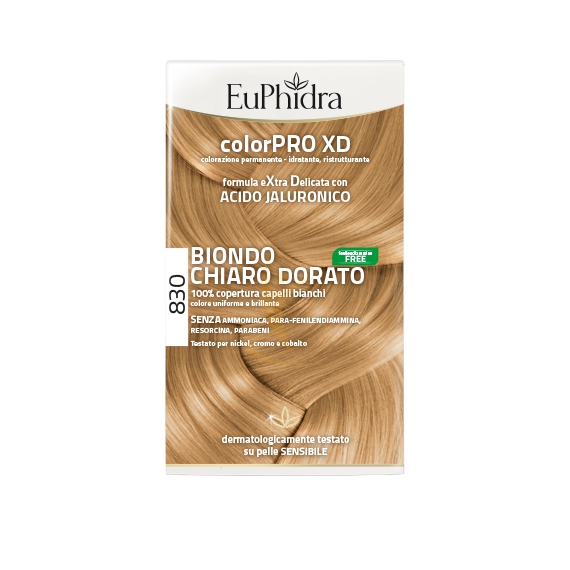 EuPhidra Linea ColorPRO XD Colorazione Extra-Delixata 830 Biondo Chiaro Dorato
