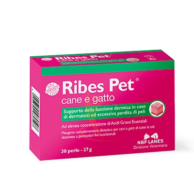 N.B.F. Lanes Linea Animali Domestici Ribes Pet Integratore Cani e Gatti 30 Perle