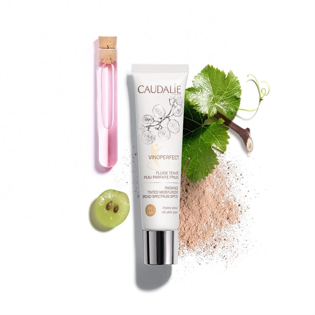 Caudalie Linea Vinoperfect Fluido Colorato Pelle Perfetta SPF20 01 Light 40 ml