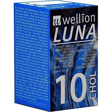 Med Trust Italia Wellion Luna 10 Strips Strisce Per Misurazione Colesterolo