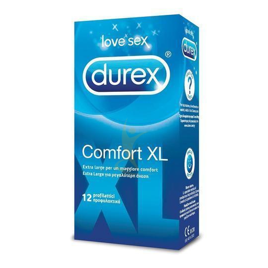 Durex Linea Classic Profilattici Comfort XL Confezione con 12 Profilattici Extra