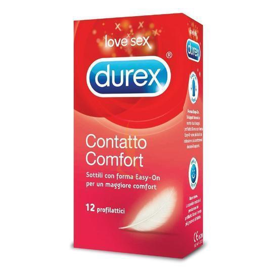 Durex Linea Feeling Contatto Comfort Profilattici Confezione con 12 Profilattici