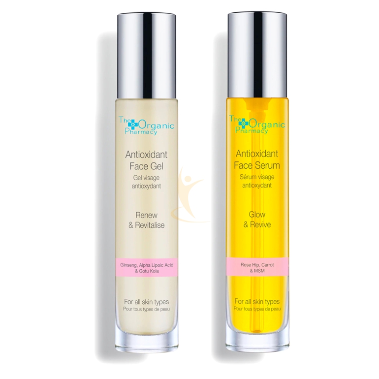 The Organic Pharmacy Top Antioxidant Face Serum 35 Ml + Gel 35 Ml