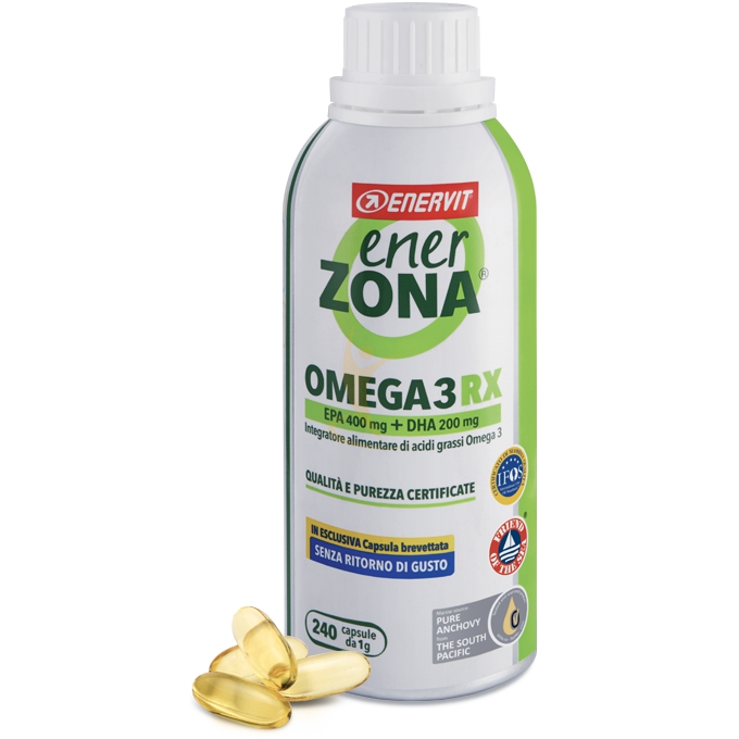 Enervit Enerzona Integratori Omega3 Rx Acidi Grassi EPA DHA 240 Capsule da 1 g