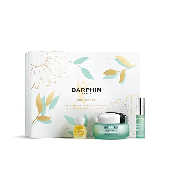 Darphin Cofanetto Natale Exquisage Crema 50 ml + Siero 4 ml + Olio Jasmine 4 ml