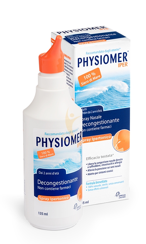 Linea Pulizia e Salute del Naso Physiomer Spray Iper 135 Ml