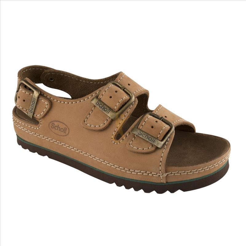 Dr.scholl's Div.footwear Air Bag Back Strap Nubuck Unisex Bioprint Cuoio 41