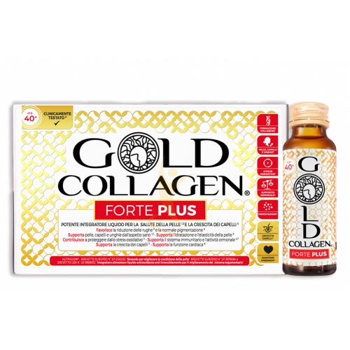 Minerva Research Labs Gold Collagen Forte Plus 10 Flaconi Da 50 Ml
