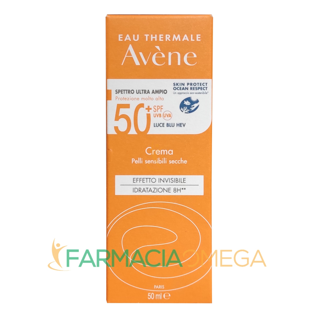 Avene Linea Solare Pelli Sensibili SPF50+ Crema Protettiva Pelli Secche 50 ml