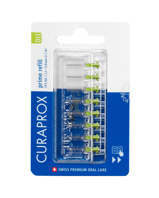 Curaprox CPS 011 Prime Start Scovolino Interdentale, 8 Scovolini Refill