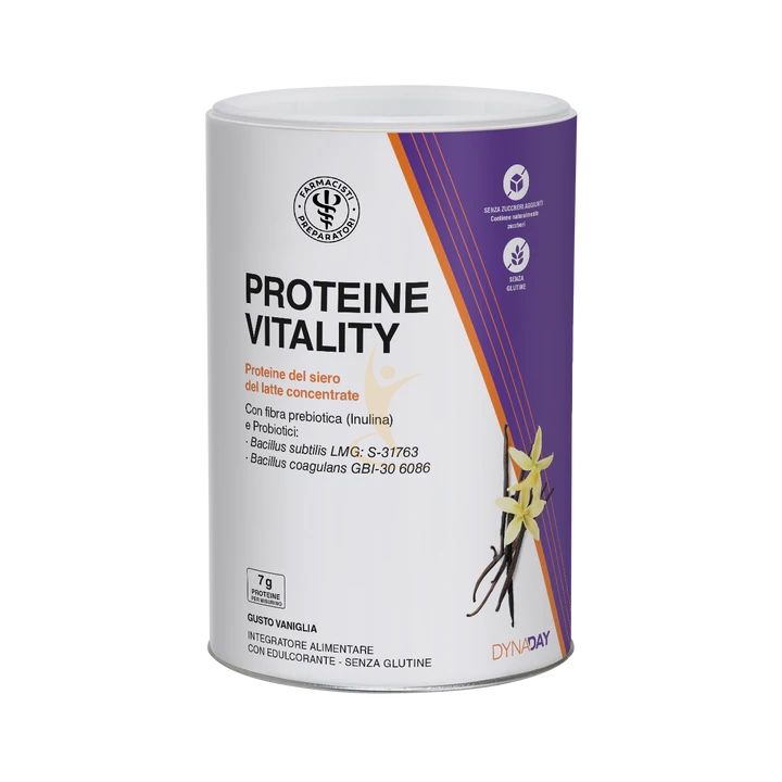 Linea Benessere ed Energia Dynaday Integratore Proteine Vitality Vaniglia 300 G