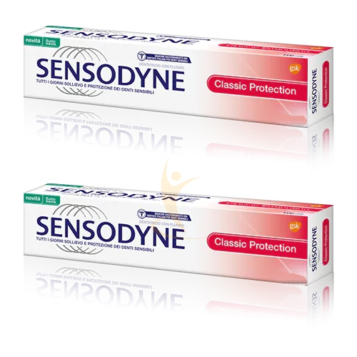 Sensodyne Linea Igiene Dentale Dentifricio Classico Denti Sensibili 2x75 ml