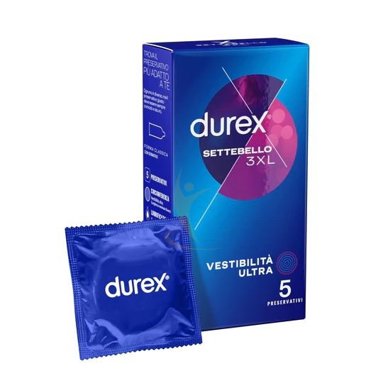 Durex Linea Classica Settebello Condom 3XL Confezione con 5 Profilattici