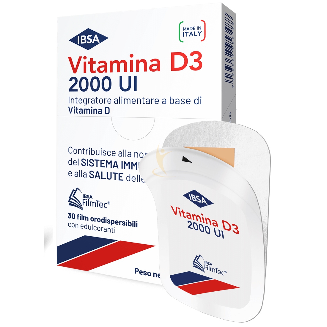 Vitamina D3 Ibsa 2000ui 30 Film Orodispersibili Gusto Arancia