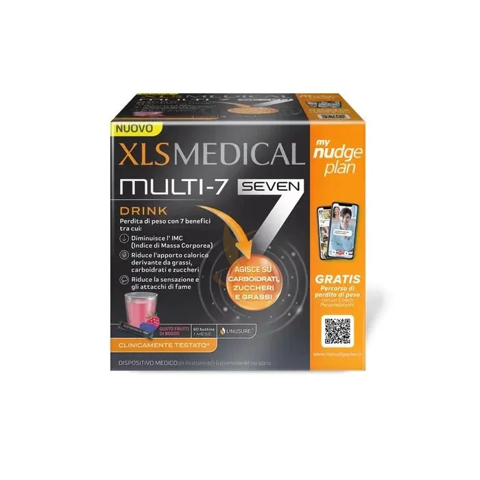 Xls Medical Linea Controllo Del Peso Multi 7 Drink 60 Bustine SCADENZA 12/2024