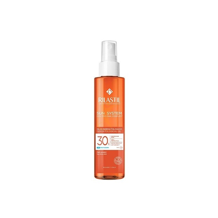 Rilastil Linea Sole Olio Dermatologico Spf30 Protezione Solare Alta 200ml