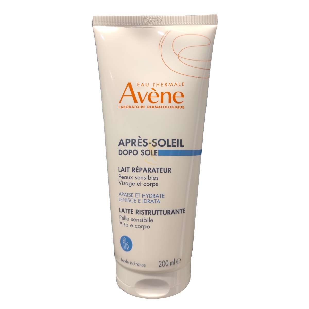 Avene Linea Solare Pelli Sensibili Latte Ristrutturante Doposole Lenitivo 200 ml