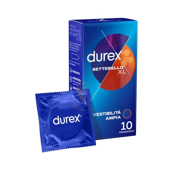 Durex Linea Classica Settebello XL Confezione con 10 Profilattici