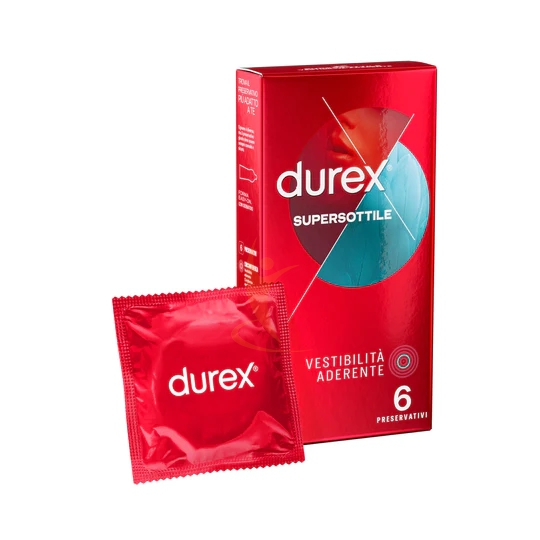 Durex Supersottile Profilattici Vestibilit Aderente 6 Profilattici