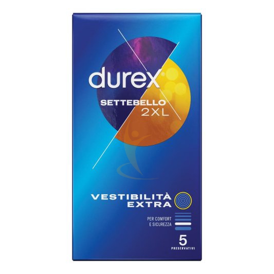 Durex Linea Classica Settebello Condom 2XL Confezione con 5 Profilattici