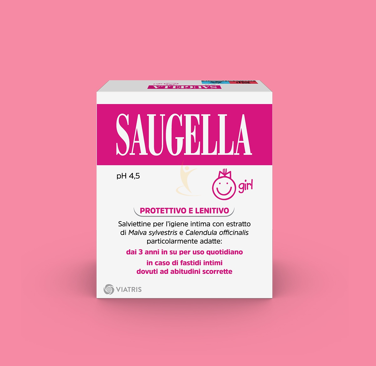 Saugella Girl Salviettine Intime 10 Salviettine Singole